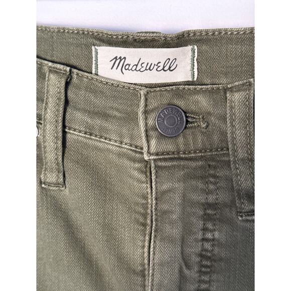Madewell 10”High Rise Skinny Jeans Green Denim Women’s Size 24 - Picture 5 of 10